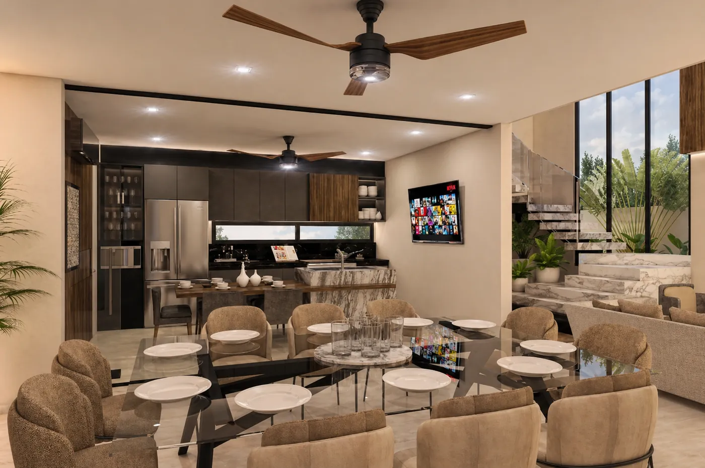 Cocina y comedor